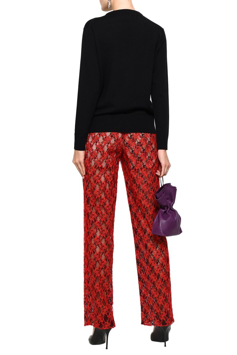 Christopher Kane Intarsia wool sweater More Joy back view