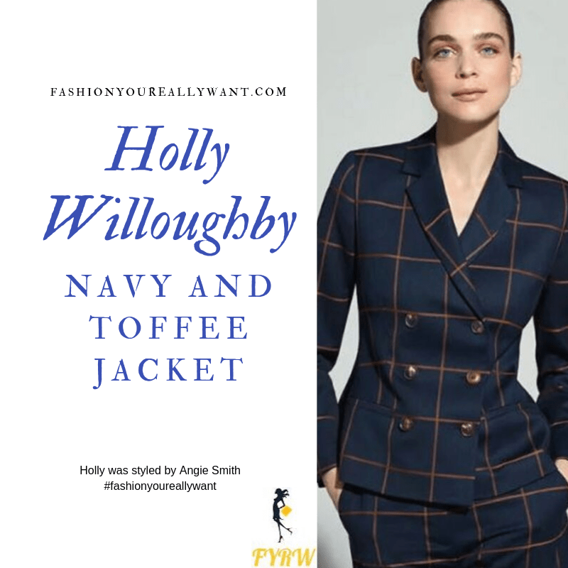 Holly Willoughby Wore a Navy and Toffee Jacket for Together For Short Lives September 2019 outfit blog