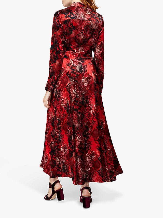 Monsoon Synthia Snake Print Shirt Dress back view