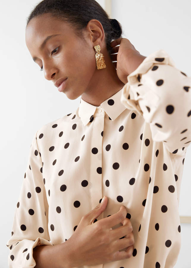 And other stories Polka Dot Silk Shirt