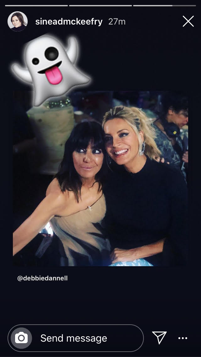 Claudia winkleman pink and black tulle dress Strictly Halloween October 2019 Photo Sinead McKeefry