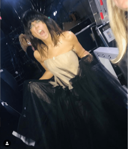 Claudia winkleman pink and black tulle dress Strictly Halloween October 2019 Photo Claudia winkleman