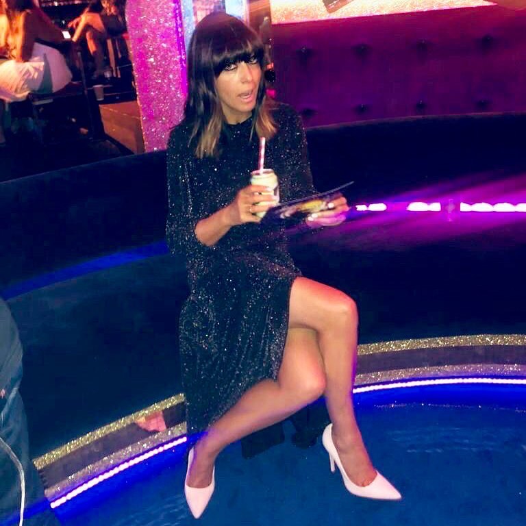 how to find claudia winkleman sparkle glitter black metallic dress Strictly Come Dancing October 2019 Photo Sinead McKeefy