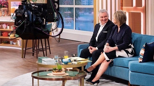 how to find Ruth Langsford black and white skirt black blouse This Morning October 2019 Photo ITV com