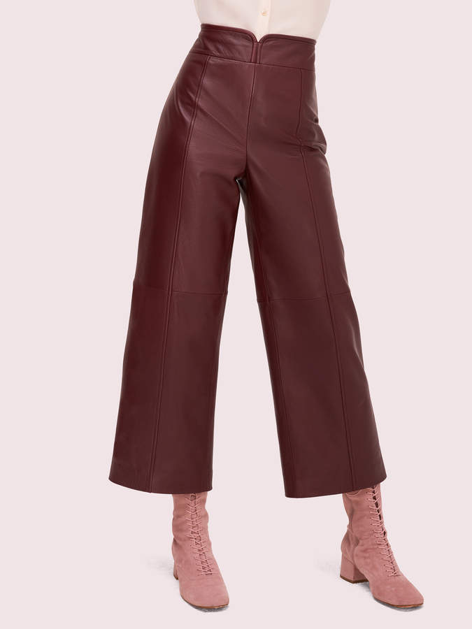 Kate Spade cropped leather pant