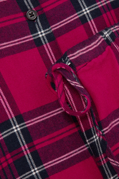 Rails Red Checked Flannel Pajama Set close up