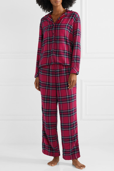 Rails Red Checked Flannel Pajama Set