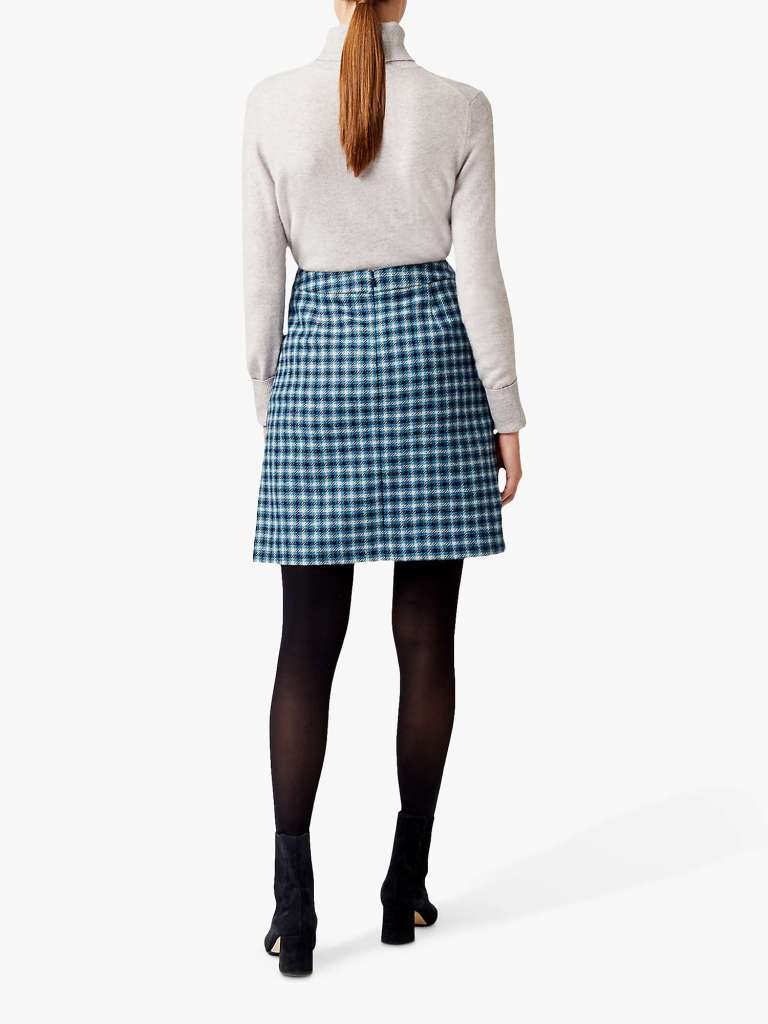 Hobbs Elodie Wool Skirt back view