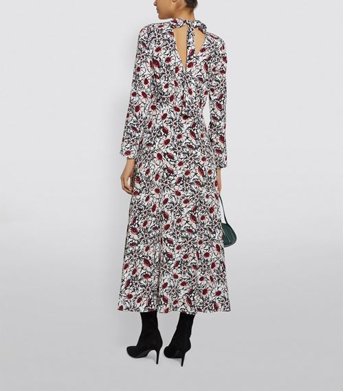 Markus Lupfer Winterbloom Floral Dress back view