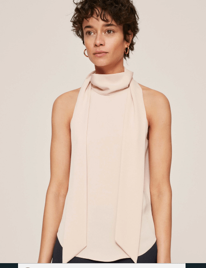 Me and Em Halterneck Pussybow top