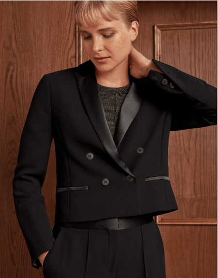 Me and Em Luxe Cropped Jacket