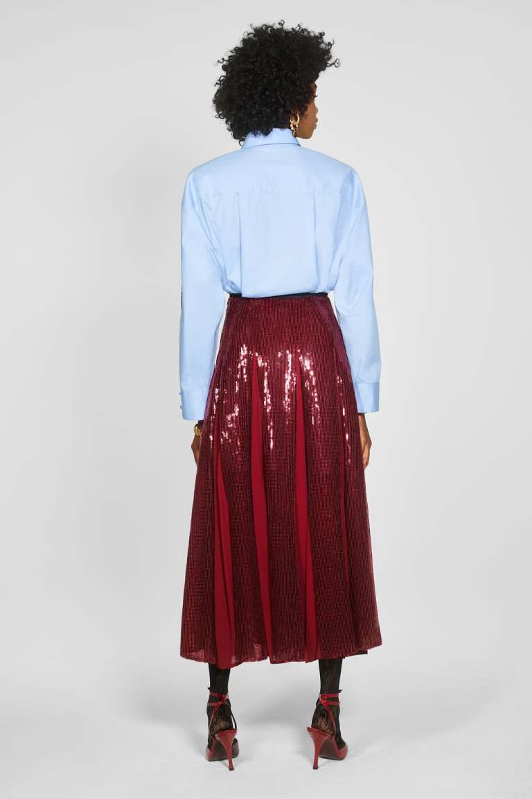 Zara Sequinned Skirt back view