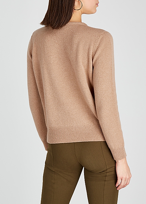 HADES Alphabet H Camel Wool Jumper back view