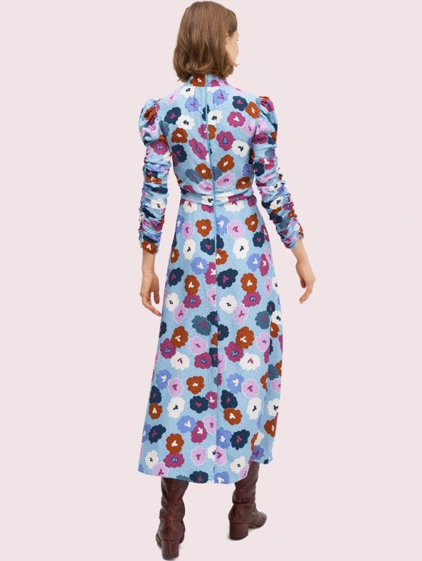 Kate Spade Winter Garden High Neck Dress back view