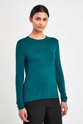 Whistles Teal Annie Sparkle Jumper