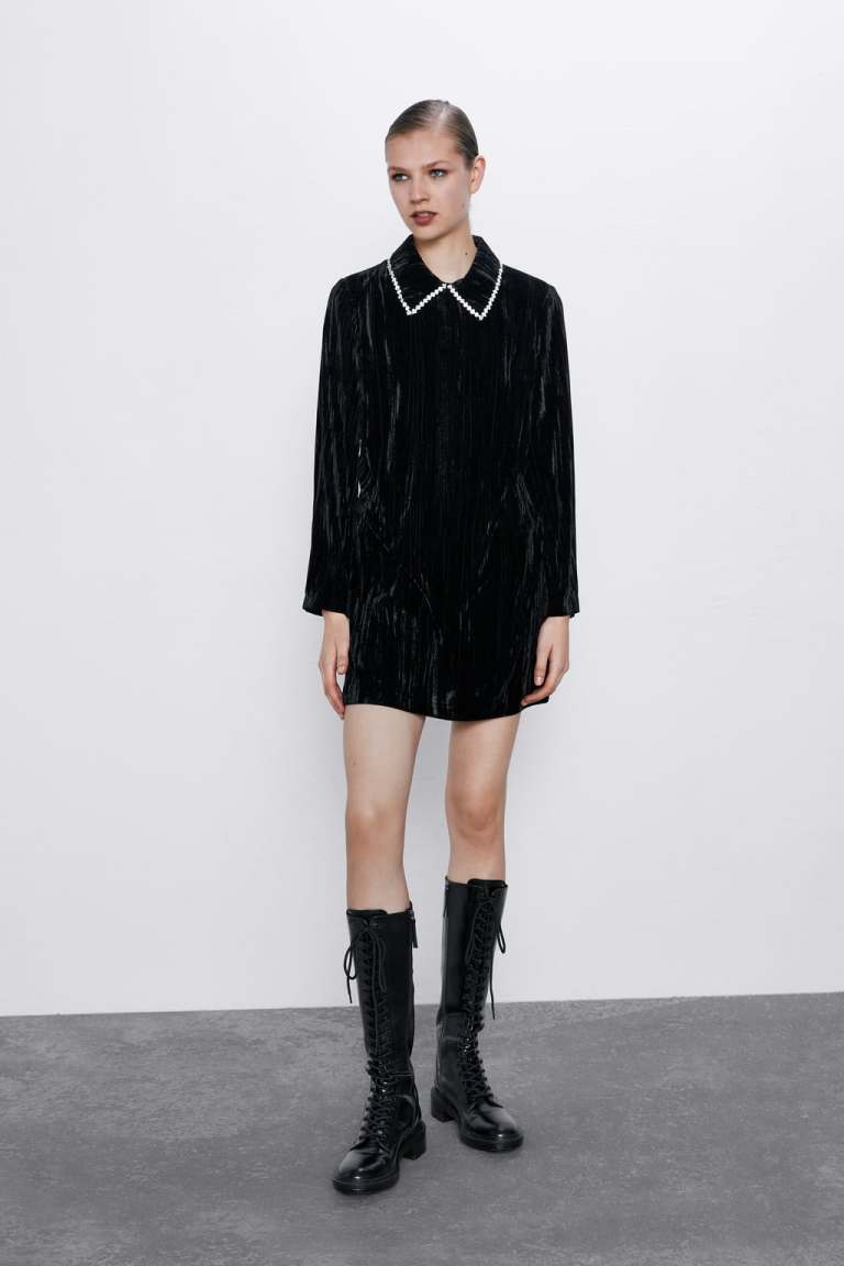 Zara Velvet Mini Dress