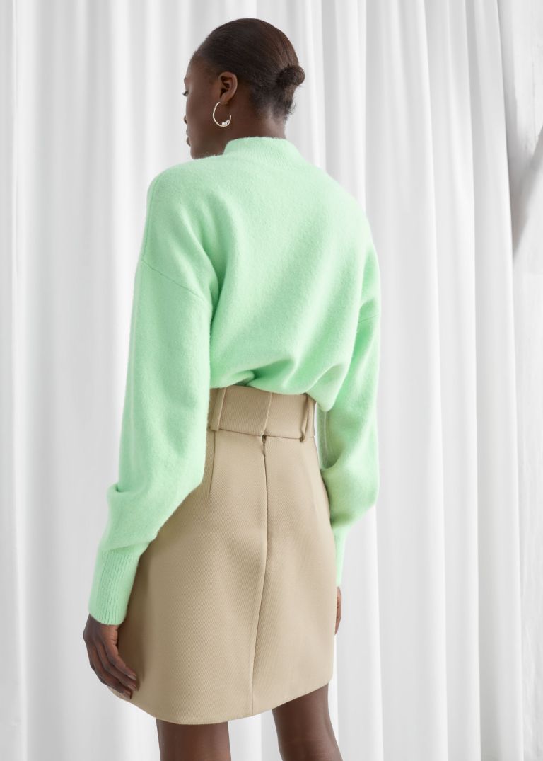 And Other Stories Duo Pocket Mini Skirt back view