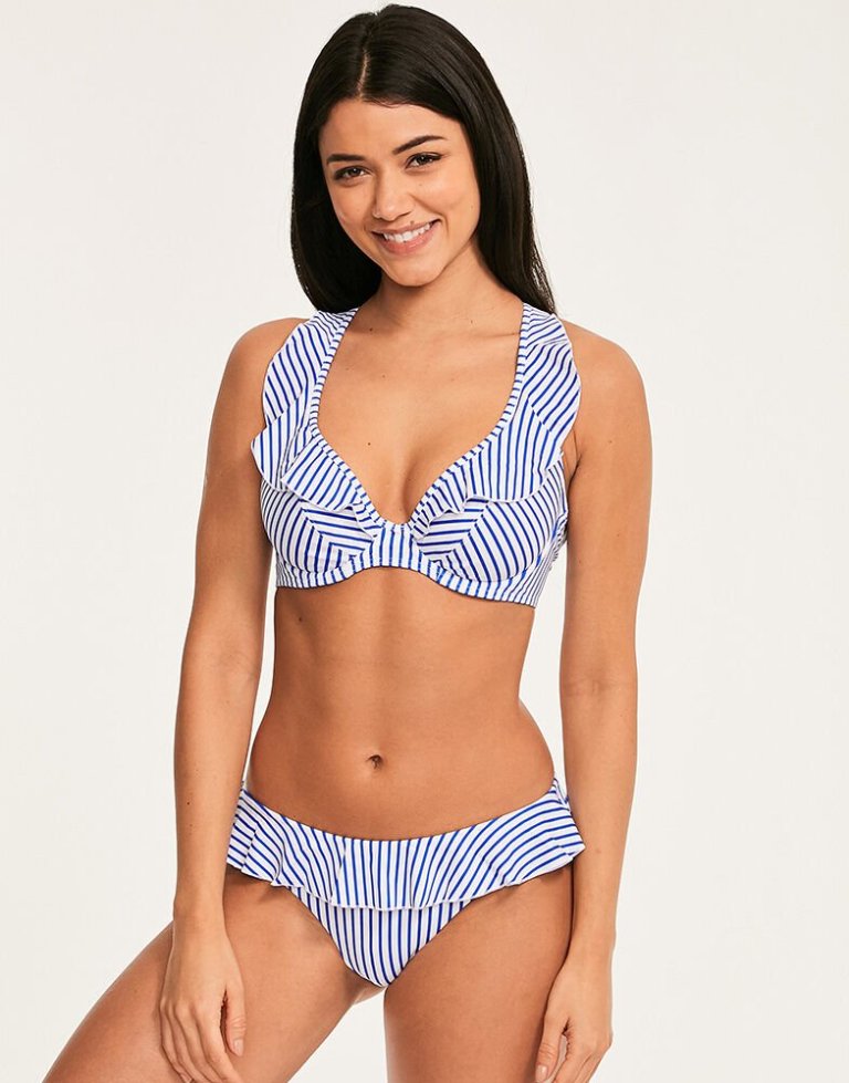 Freya Swim Totally Stripe Underwired Non Padded High Apex Bikini Top