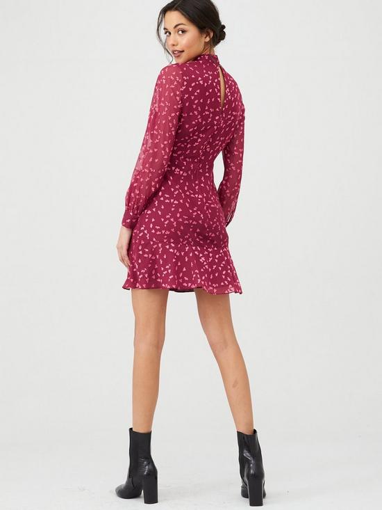 Whistles Falling Leaves Mini Dress back view