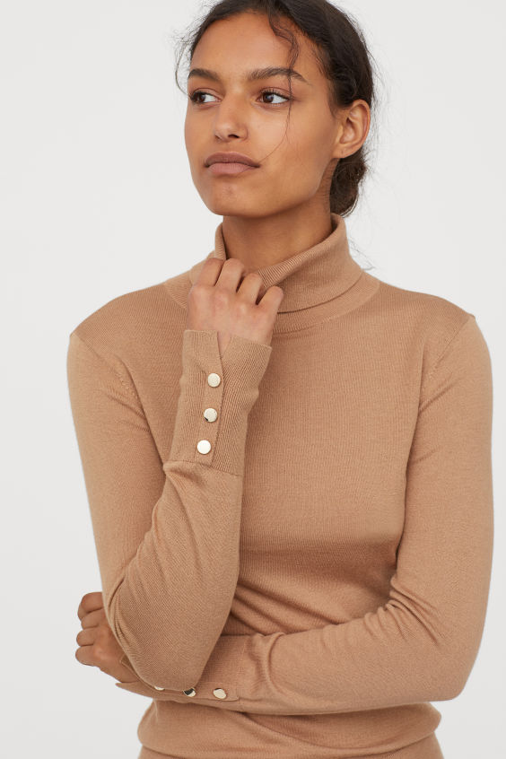 HM Fine Knit polo neck jumper v3