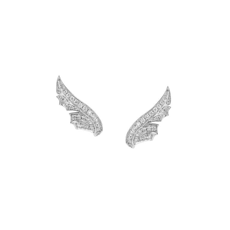 Stephen Webster Magnipheasant Pavé Feather Earstuds