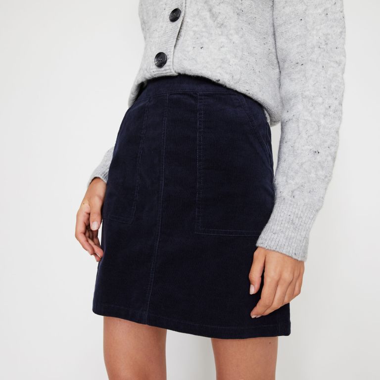 Warehouse Cord Patch Pocket Mini Skirt v2