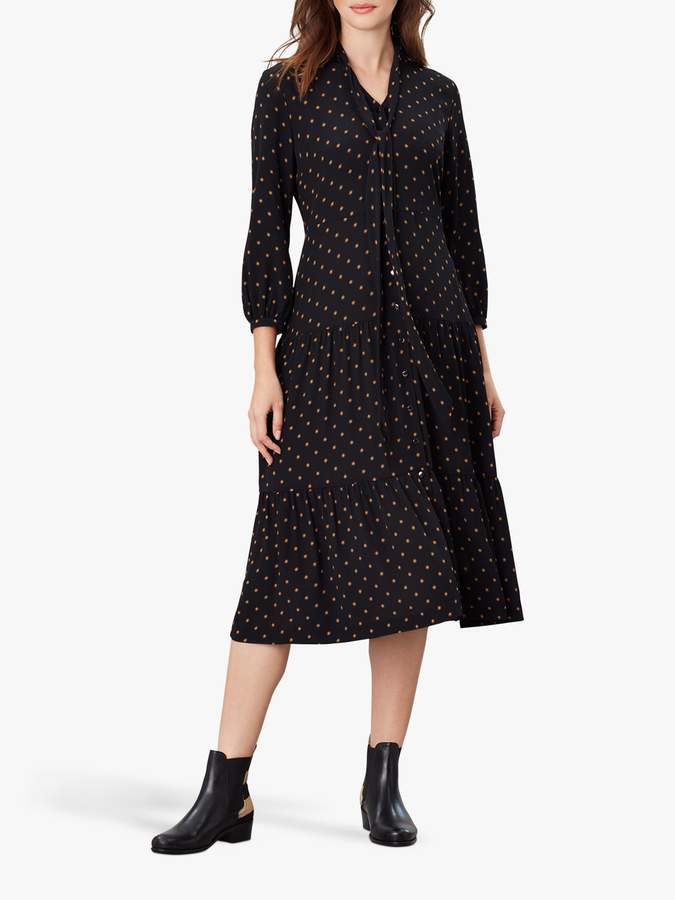 Joules Josie Star Print Shirt Dress Tan Star