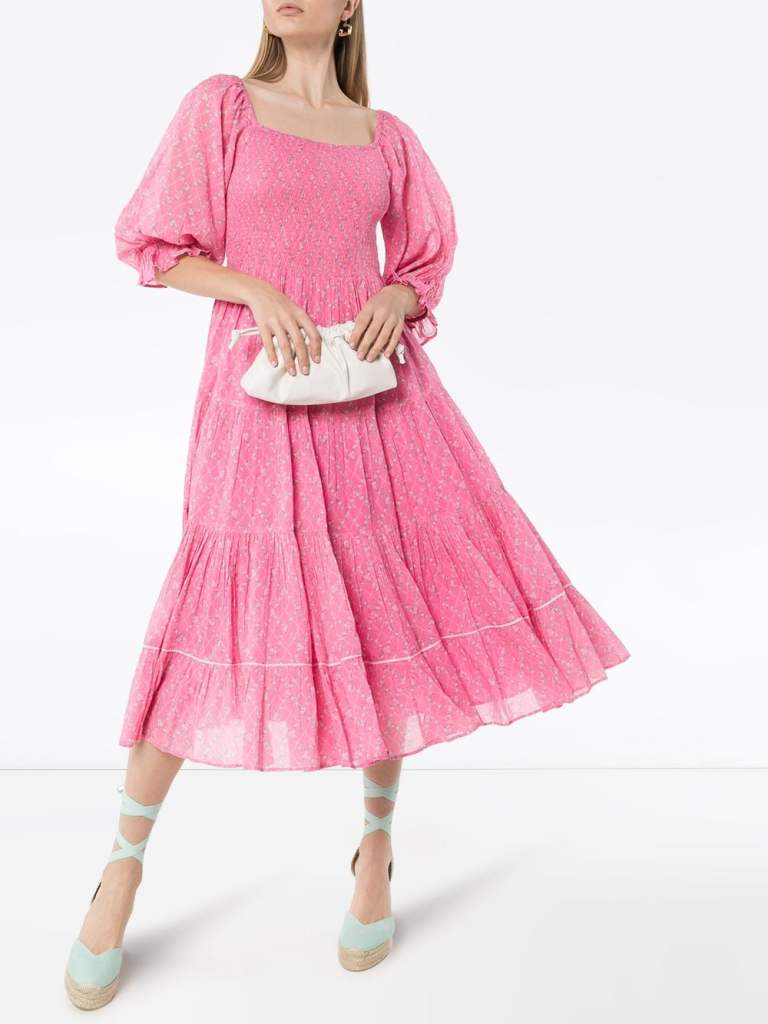 LoveShackFancy Rigby floral print dress