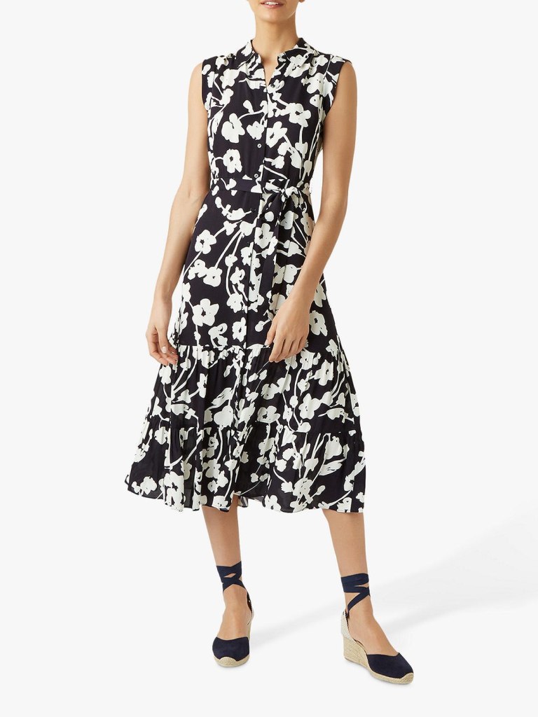 Hobbs Esme Floral Midi dress