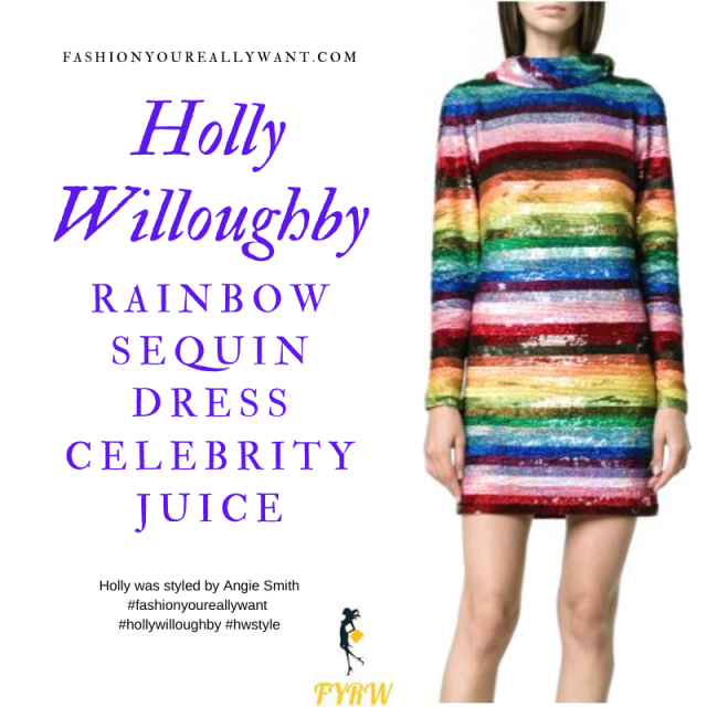 holly willoughby rainbow sequin dress 24 of Holly Willoughby's best outfits that explain why she's everyone's new favourite style icon