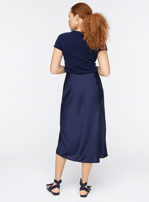J Crew Pull On Slip Skirt back view