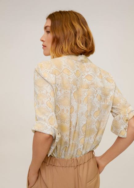 Mango Flowy Shirt back view