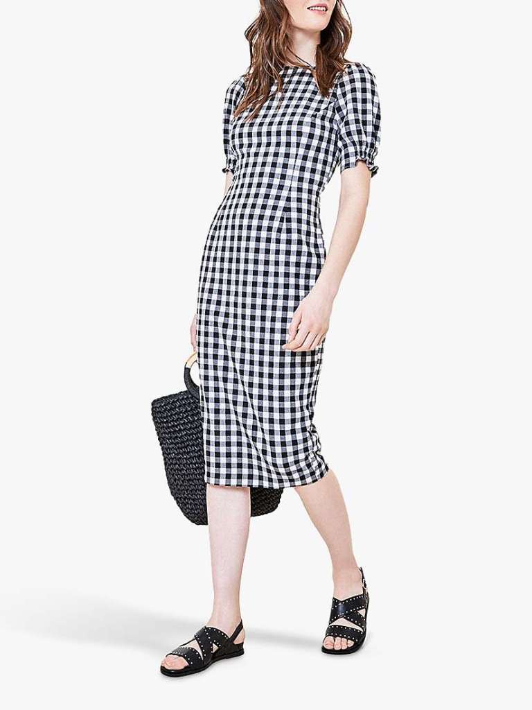 Oasis Gingham Midi Dress