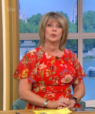 where to get Ruth Langsford This Morning dresses red floral dress 27 May 2020 Photo ITV