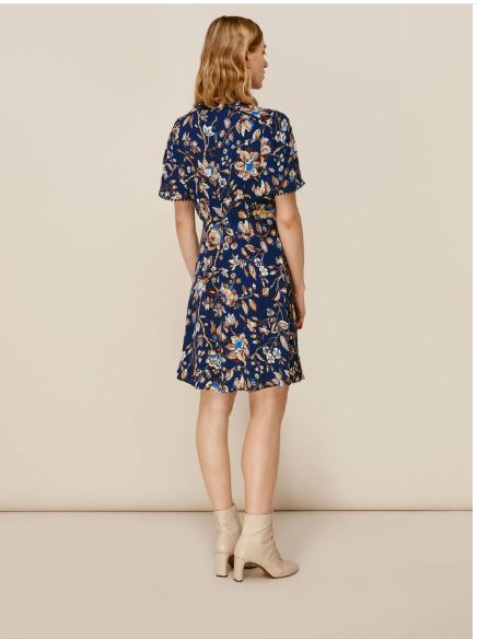 Whistles Prairie Blossom Print Dress back view
