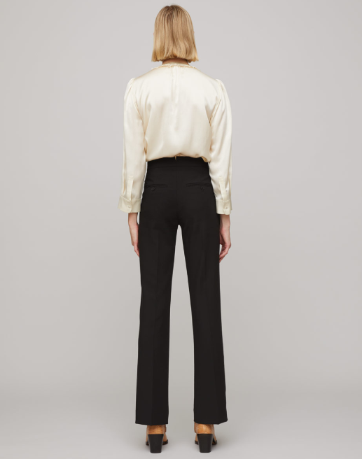 Jigsaw Modern Crepe Kick Hem Trouser back view