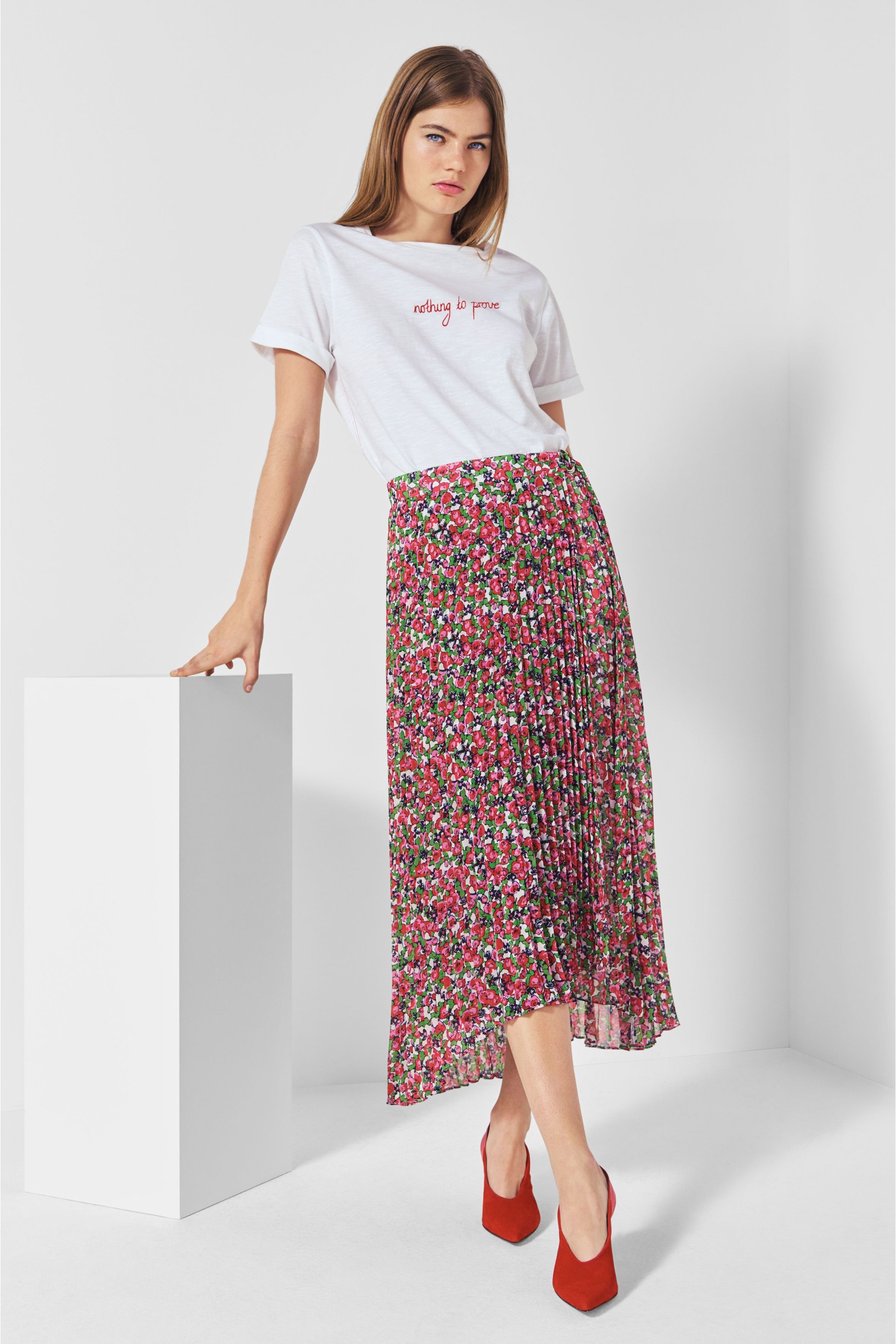 Next Mix Printed Pleat Skirt