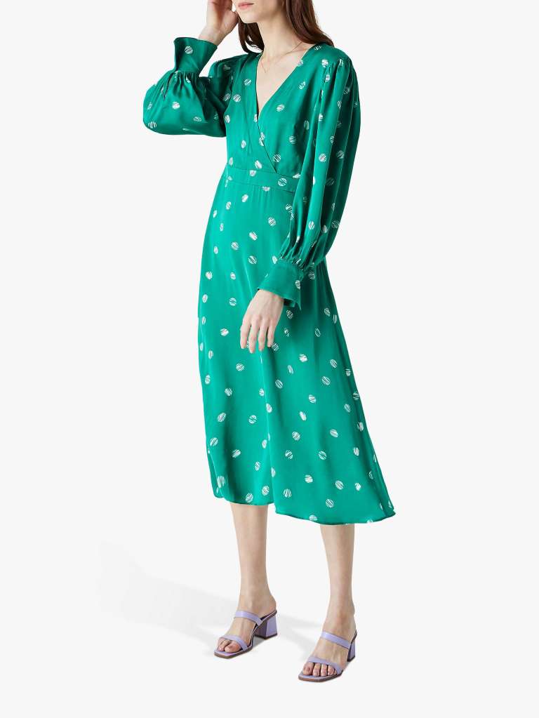 Finery Shiloh Spotted Midi Dress