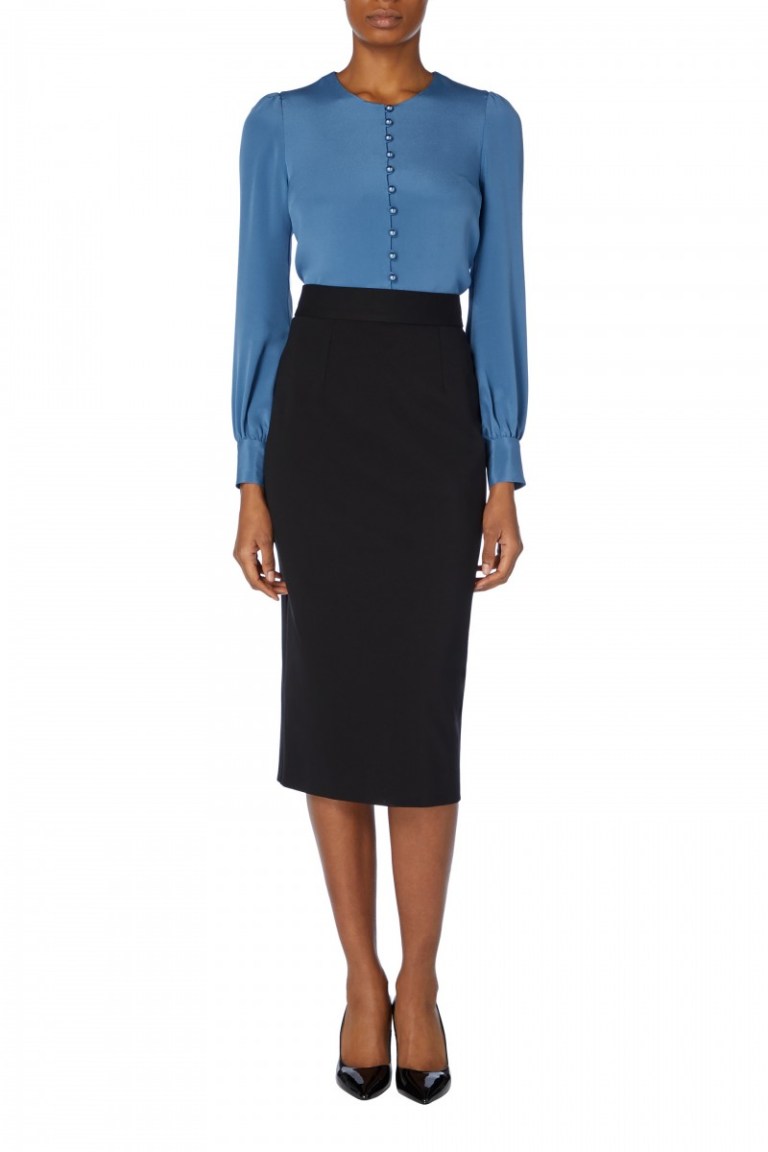 Goat Jade Jersey Pencil Skirt