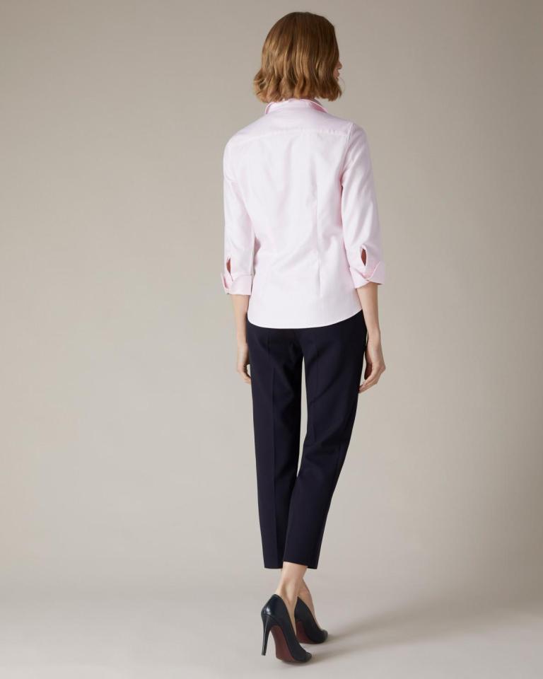 Jaeger Herringbone Cotton Shirt back view