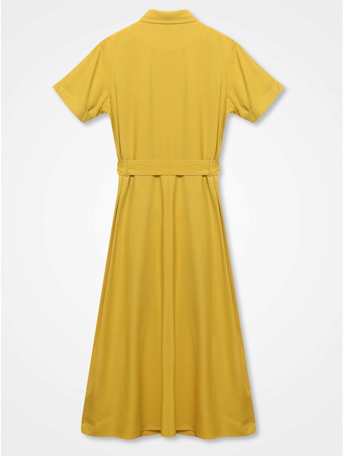 Khost Clothing Midi Shirt Dress back view