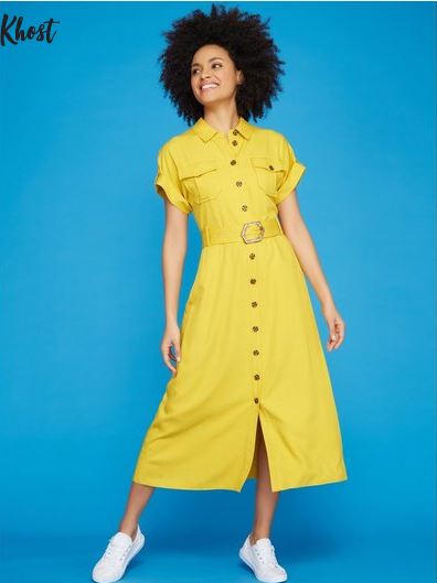 Khost Clothing Midi Shirt Dress