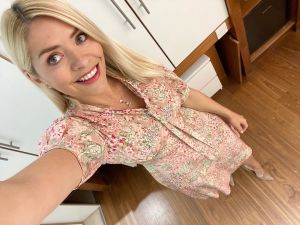 where to get all Holly Willoughby this Morning dresses peach floral dress 6 July 2020 Photo Holly Willoughby