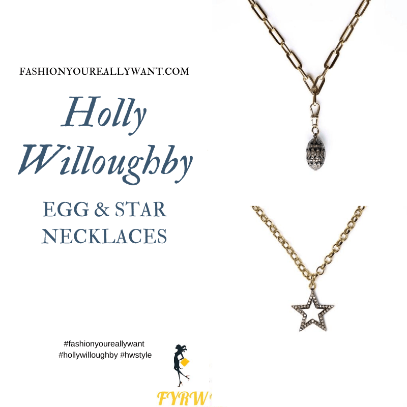 Where to get all Holly Willoughby jewellery blog August 2020 star and egg necklace