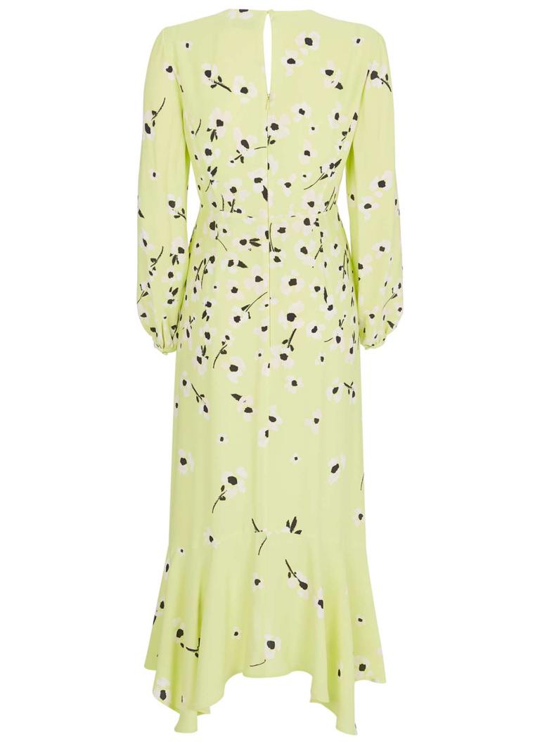 Mint Velvet Juliet Floral Midi Dress back view