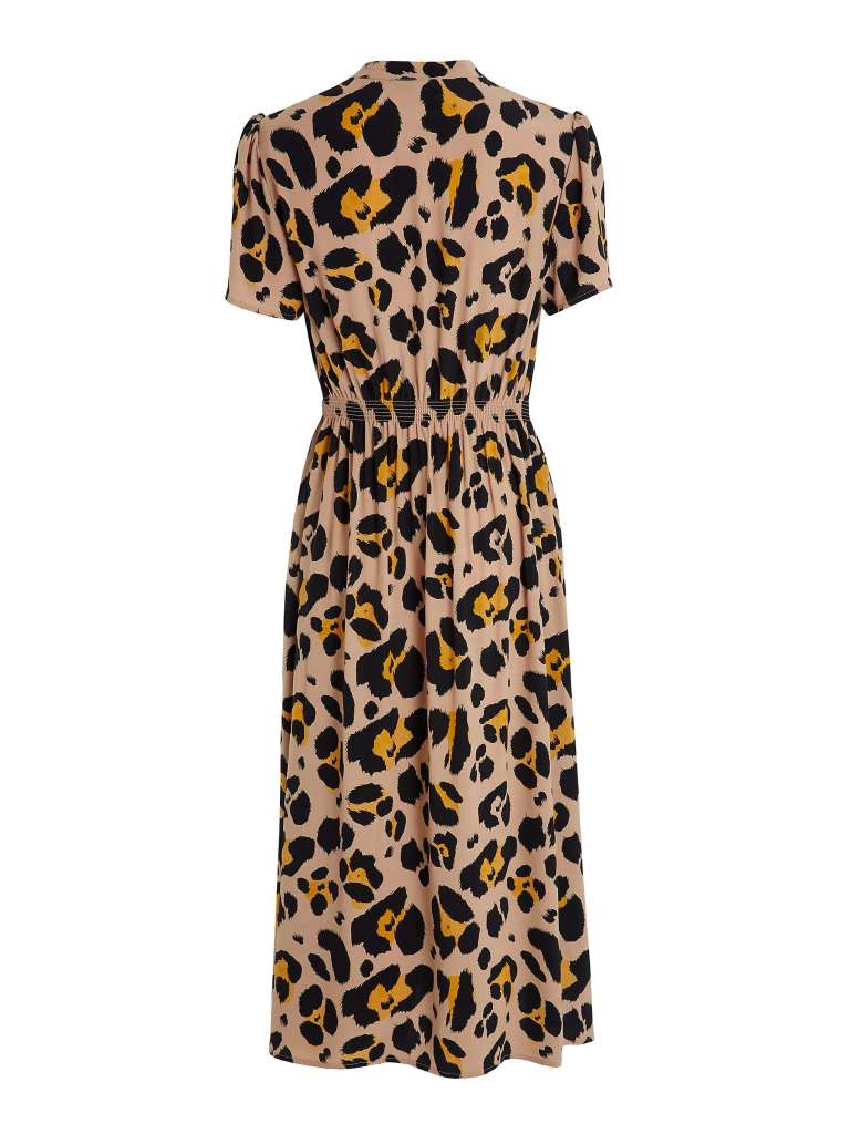 Somerset by Alice Temperly Oversized Leopard Print Shirt Dress back view