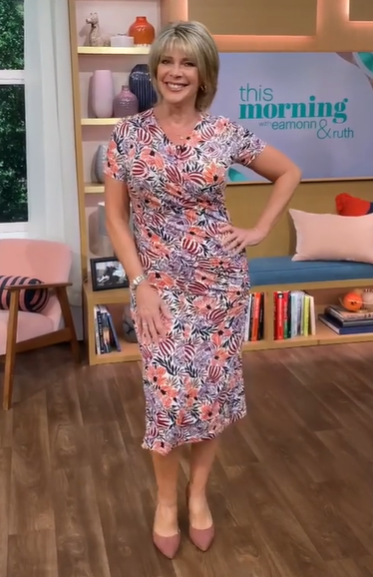 where to get all Ruth Langsford this Morning dresses white floral dress 12 August 2020 Photo Ruth Langsford
