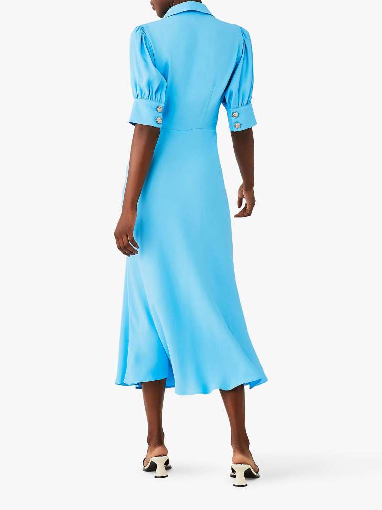 Ghost Wilma Collar Midi Dress back view