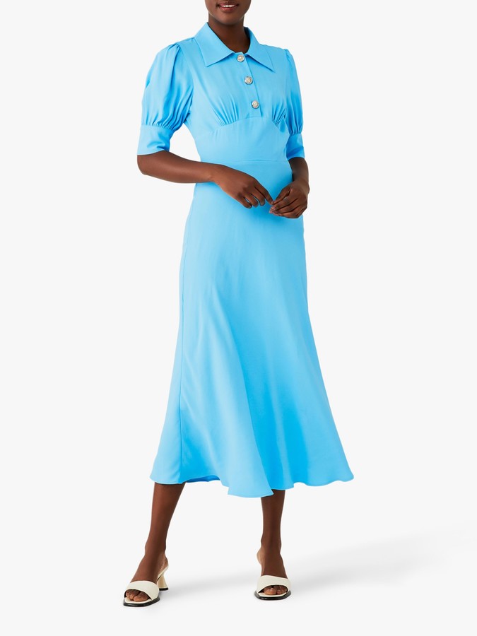 Ghost Wilma Collar Midi Dress