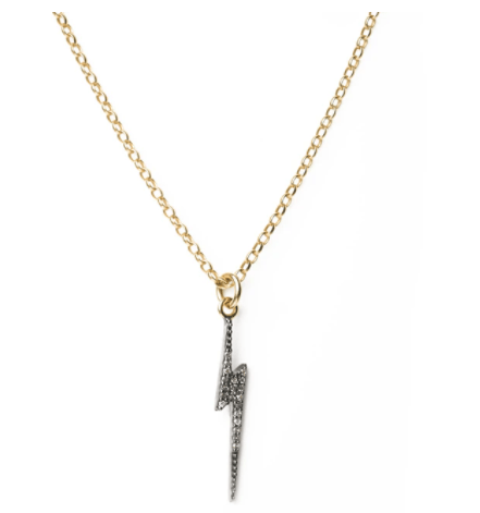 Kirstie Le Marque Diamond Lightning Bolt Necklace